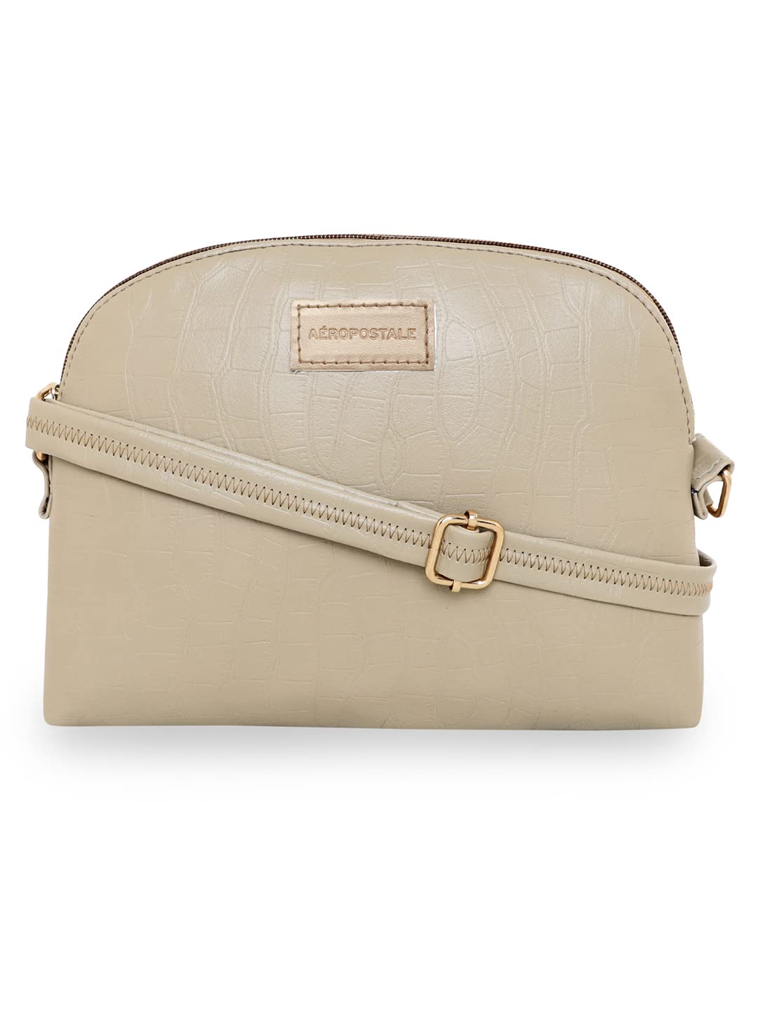 See full amazon price history chart for Aeropostale AERO_SB_13 Textured Kylie Vegan Leather Sling Bag with Zipper pocket Adjustable non-detachable strap Metal Buckle (Beige) Aeropostale AERO_SB_13 Textured Kylie Vegan Leather Sling Bag with Zipper pocket Adjustable non-detachable strap Metal Buckle (Beige) (B0B3138W39) Amazon Price History, Amazon Price Tracker