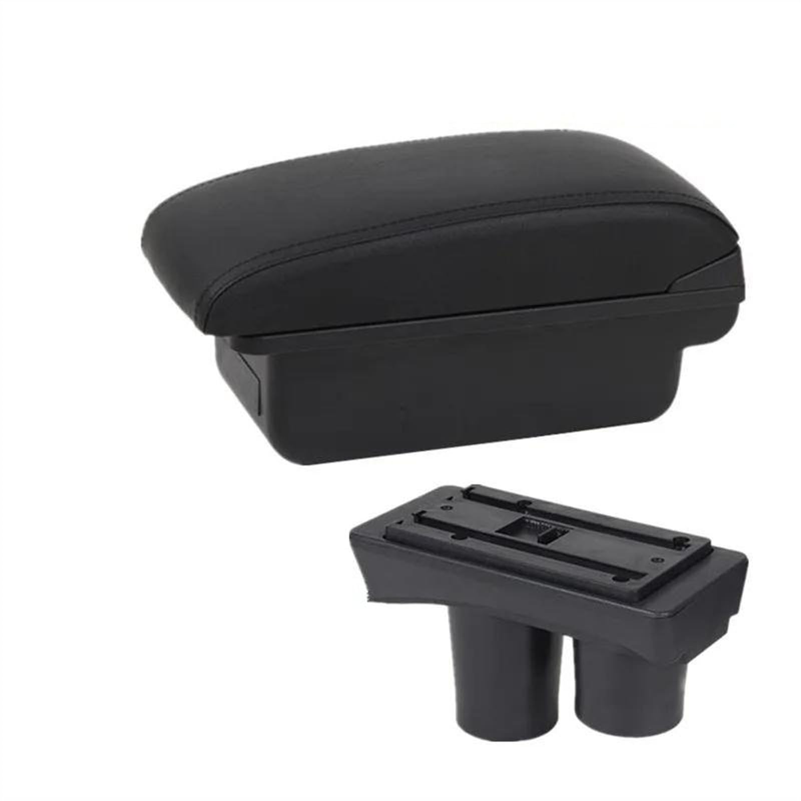 Scatola Bracciolo Con Supporto Multifunzionale Accessori Per La Modifica Degli Interni Dell'auto Imbottiti In PU Per C-elysee Consolle centrale(A2 Black line NO USB)