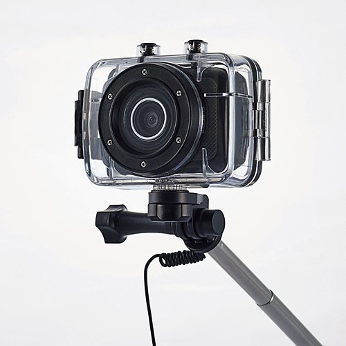 Amazon | ACAM-H01SBK(ブラック) アクションカメラ HD 防水ケ-ス付