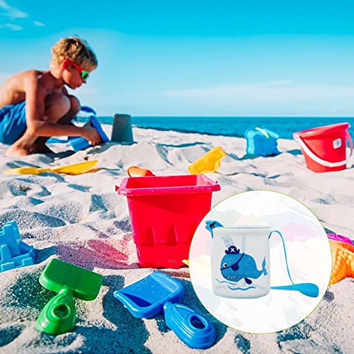 Bolsa Concha | Saco redondo da malha do brinquedo da praia do PVC | Bolsa infantil de praia, suprime