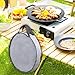 predolo Camping Skillet Bag with Handle Multipurpose Steak Plate Baking Pan Storage Bag Carry Pouch for Kitchen Outdoor Hiking BBQ, 60cmx10cm