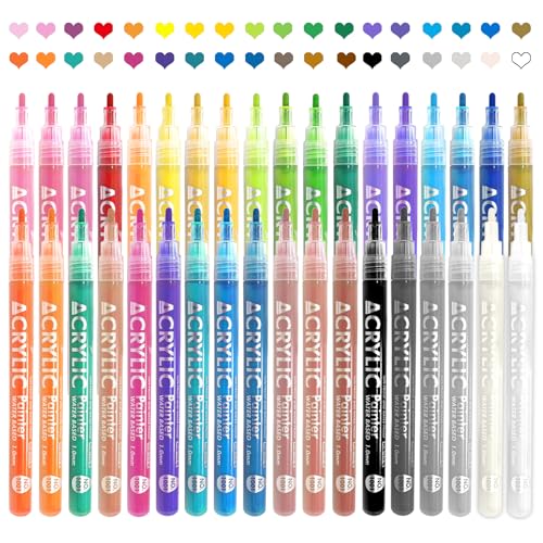 Image of IONSGAKO 36 Colors Nail Art Pens Set, Nail Polish Markers Pens Quick Dry