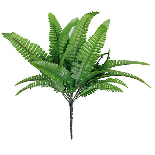 BLUECELL 1x Green Imitation Fern Plastic Artificial Grass Leaves Plant for Home Wedding Decor