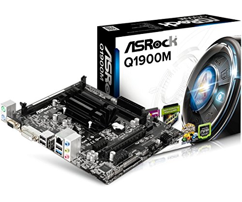Asrock Q1900M Scheda Madre, DDR3 RAM, Nero