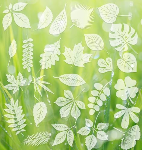 Window Clings for Birds, 26 Pcs Window Decals to Prevent Bird Strikes