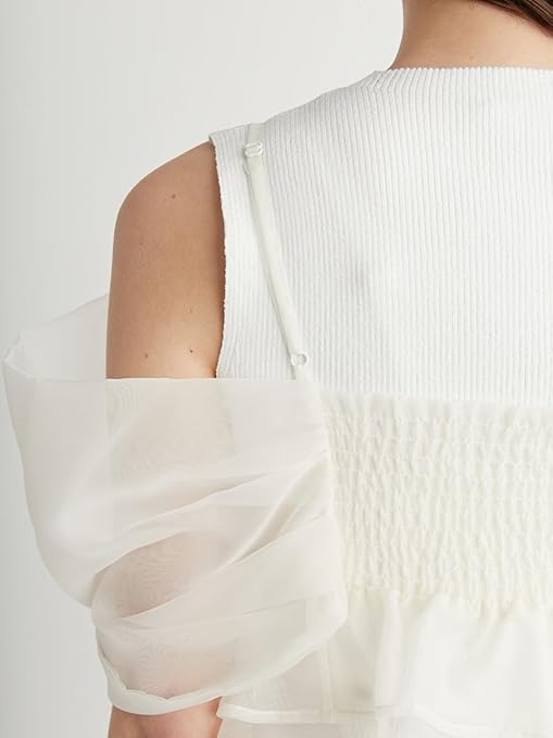 Amazon | リボンモチーフキャミセットニットプルオーバー