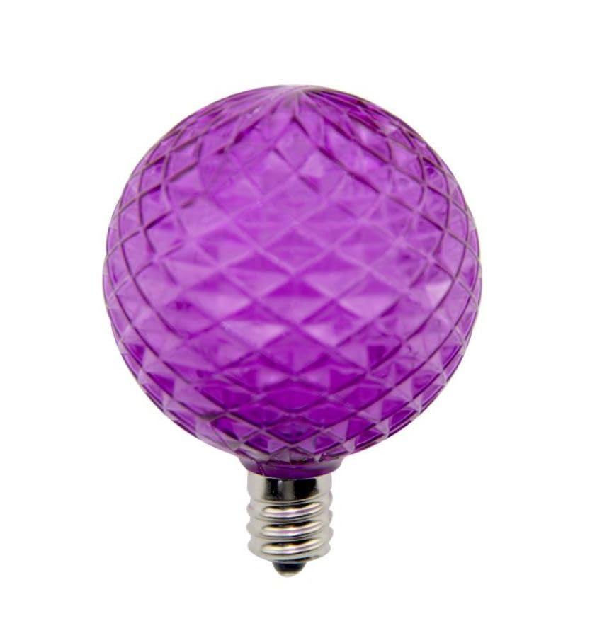 Norman Lamps LEDG50E12-PURPL Christmas LED Bulb 2 Diameter E12 Base