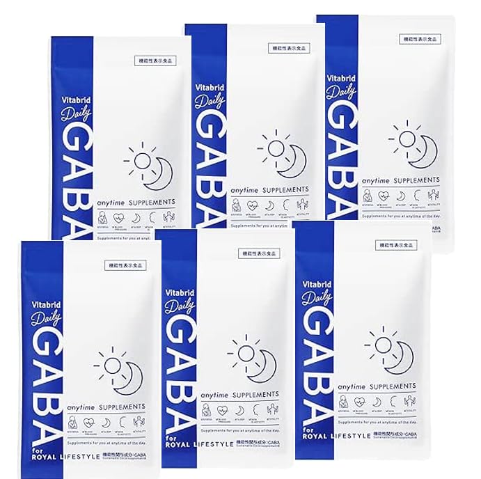Amazon.co.jp: Vitabrid デイリーGABA (機能性表示食品 / 30粒×6袋