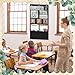Humyoun 18 x 33 Inch All About Letter Pocket Chart with 169 Cards Back to School Letter of The Day and Week Activity Alphabet Pocket Chart Practice Sounds and Reading for Classroom(Eucalyptus)