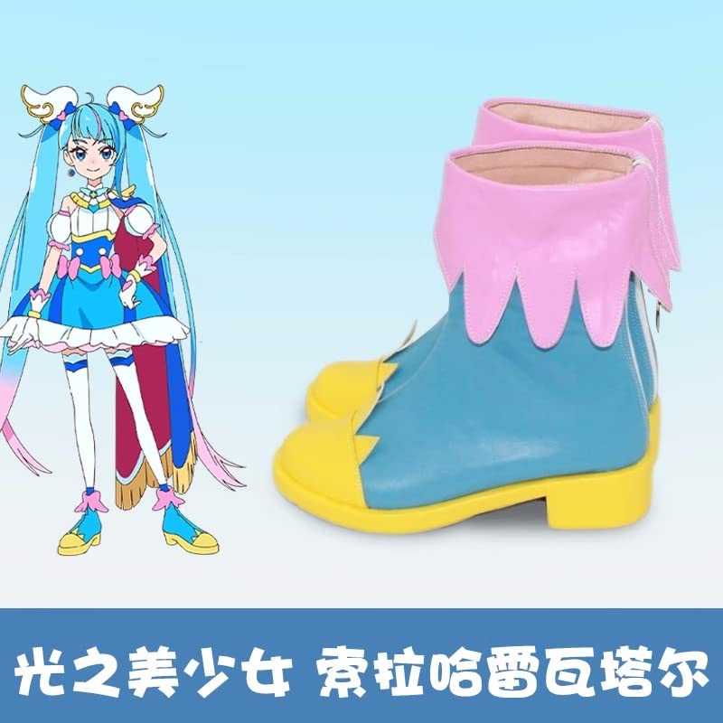 如*る様 ほぼ新品、ひろプリ、キュアスカイ、Lサイズ、コスプレ衣装、靴付き ひろがるスカイ！プリキュア ひろプリ キュアスカイ ソラ
