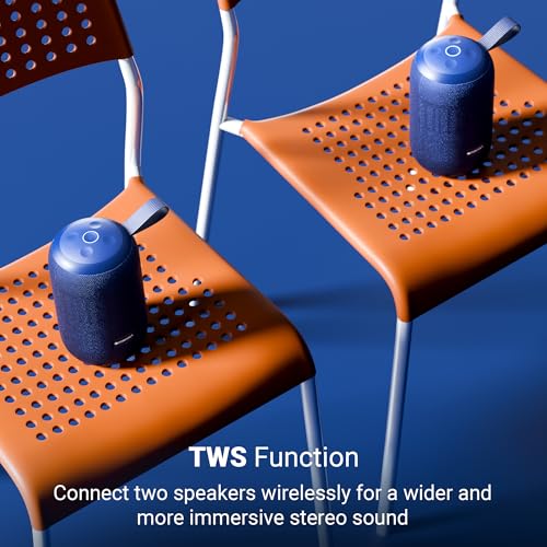 Image of Zebronics Portable Bluetooth Speaker, 16W RMS, Up to 12Hrs Playback, 57mm Dual Drivers, Passive Radiator, TWS, BT v5.4, USB, mSD, AUX, Splash Proof, Type-C Charging (Music Bomb i10, Blue)