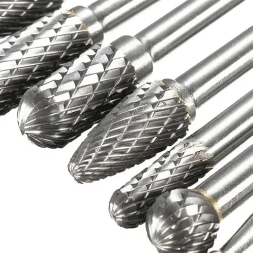 Set de 8 fresas de carburo, mango 6mm miniatura 3