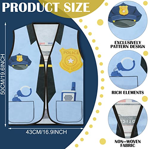 12 Pcs Kids Community Helpers Costumes Preschool Dress Vest Career Cosplay Cloth Toddler Occupation Pretend Role Play For Kids Dramatic Play Toys #TOP1