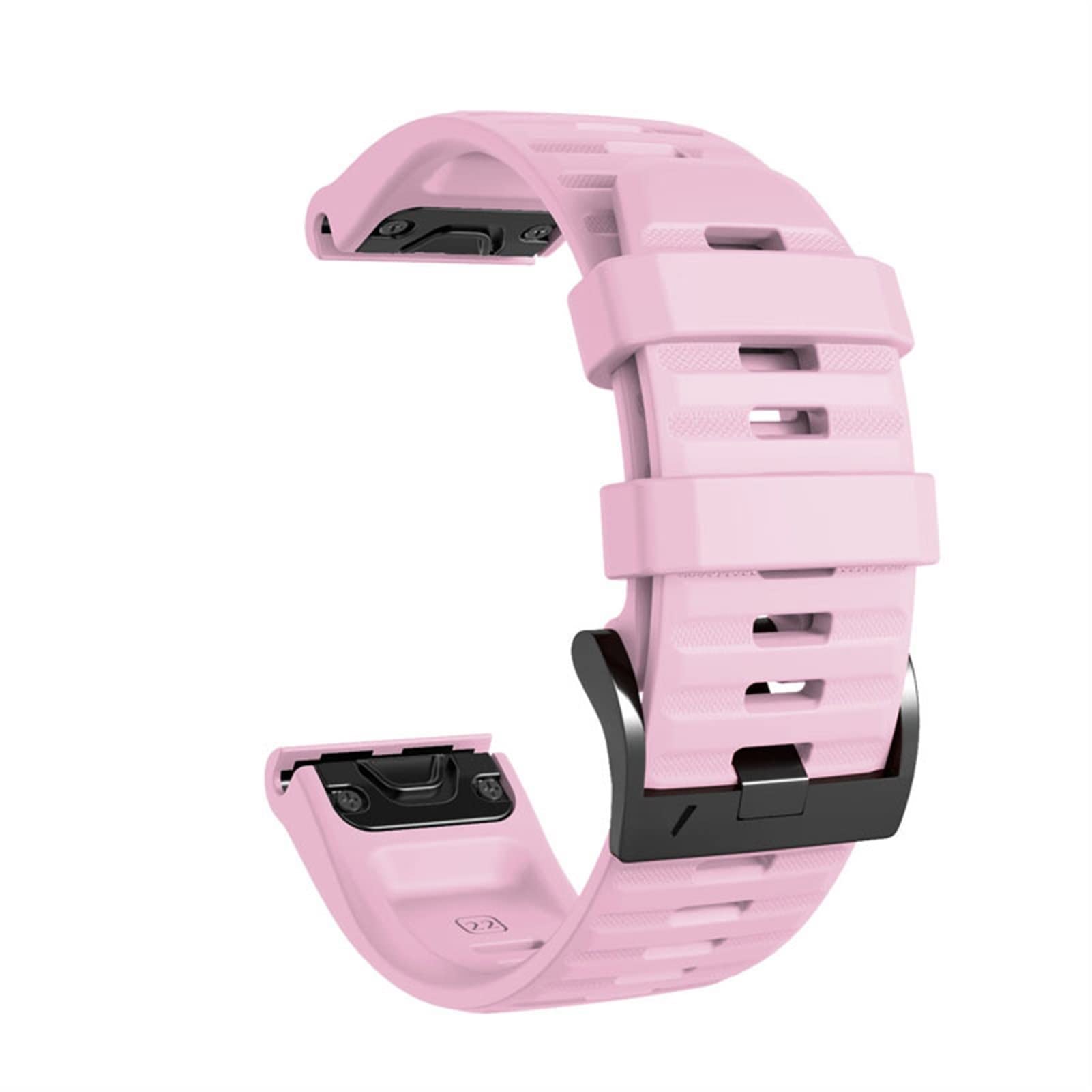 Bracelet silicone à libération rapide 22 mm pour Garmin Forerunner 945 rose - 8