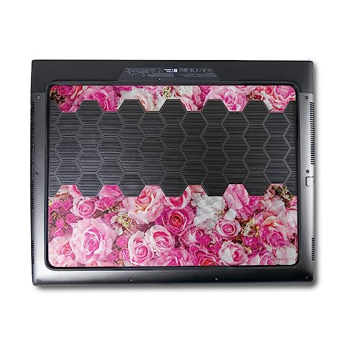 Image of MightySkins Carbon Fiber Skin Compatible with Alienware M18 R1 (2023) Full Wrap Kit - Bed of Roses | Protective, Durable Textured Carbon Fiber Finish | Easy to Apply & Change Styles | Made in The USA