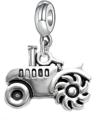 LaBenie Dangle Farm Tractor Charm Bead