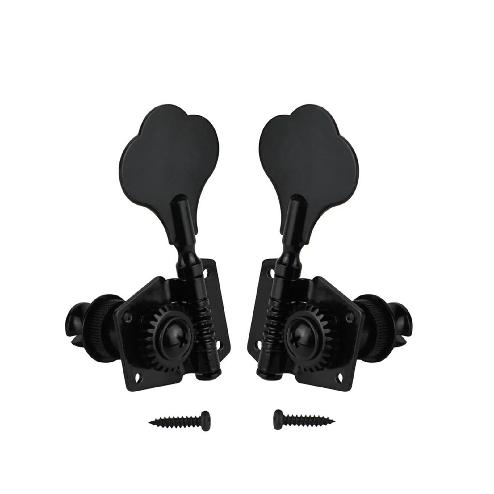 Profesjonalna Kołki Do Strojenia Gitary Vintage Open Gear Tuning Keys Kołki Głowica Maszyny Tuner Fit FD 4 Struny Gitara Basowa(Black 4L)