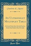  An Ultraviolet Multiplet Table: The Spectra of Hydrogen, Helium, Lithium, Berylluim, Boron, Carbon, Nitrogen, Oxygen, Fluorine, Neon, Sodium, ... Calcium, Scandium, Titanium, and Va