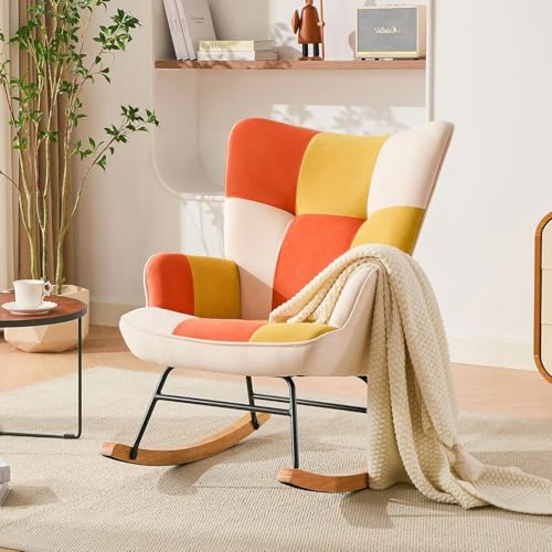 HomeMiYN Mecedora de Terciopelo para habitación