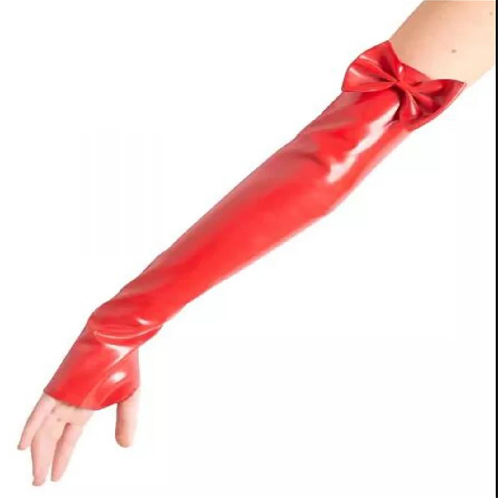 Guantes Largos Mujer Guantes sin dedos Club baile Bowknot guantes de mano largos Vintage fiesta mujeres hasta el brazo