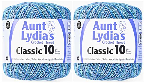 Coats Crochet 2-Pack - Aunt Lydia Cro Cottn Ocean (154.0995)