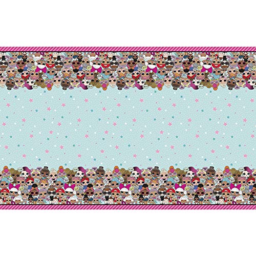 Unique Party 79113 Lol Surprise Tischdecke aus Kunststoff, mehrfarbig, 7 x 4.5 ft