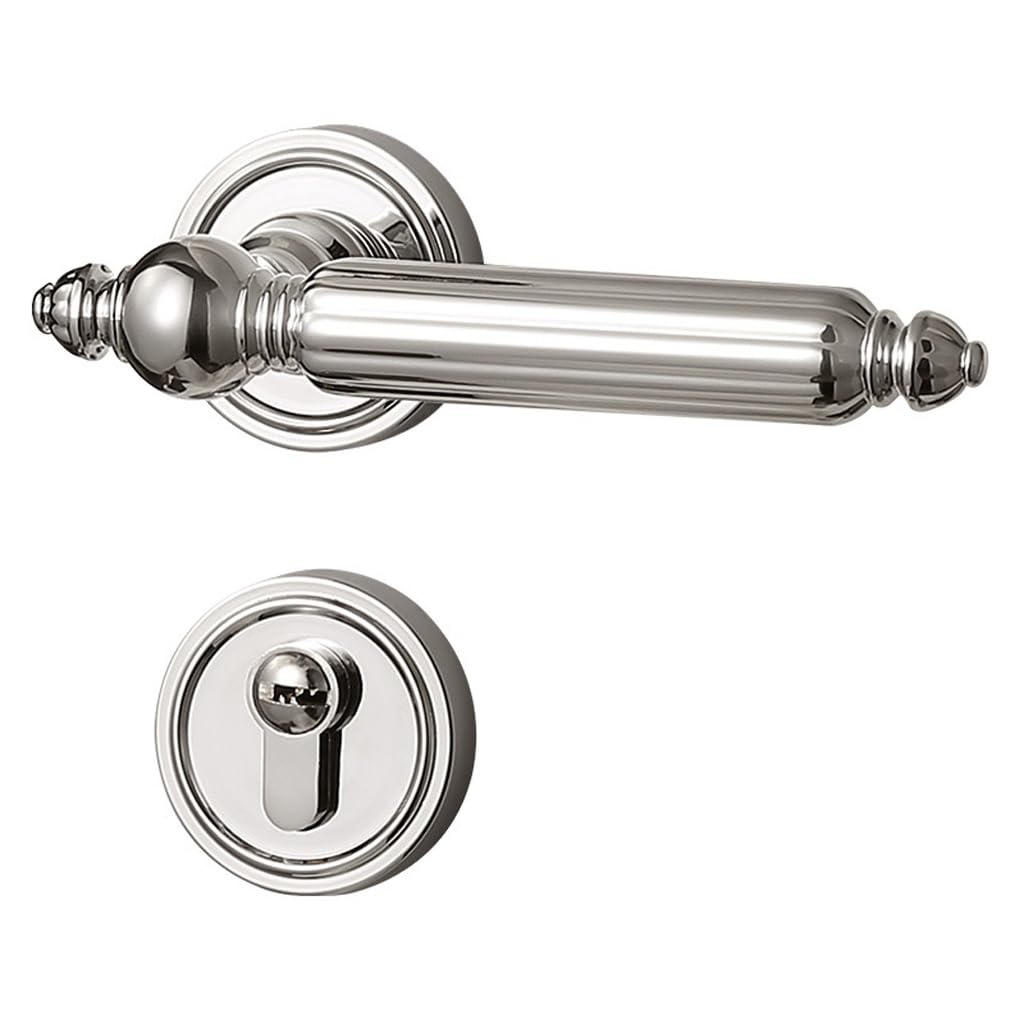 Serrure de porte chambre en alliage de zinc avec cylindre de sécurité