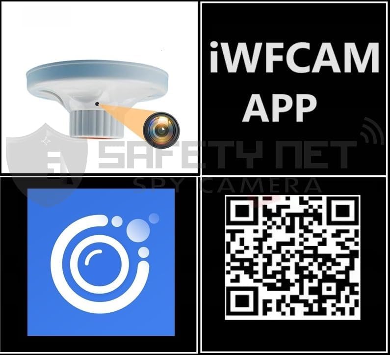 Image of SAFETYNET 1080P Full HD WiFi Security Camera | 24 /7 Continuous Power | iWFCam App Live View | Motion Detection | Loop Recording | Mobile & PC Monitoring (LAMP Holder)