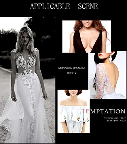 Joeeos A-B Cup Pasties Nipple Cover Breast Lift Tape Large Silicone Nipple Covers Reusable Breast Tape Sticky Nipple Pasties For Women #TOP5