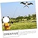 BESTonZON 2PCS Kite Kid Toys, Swallow Bird Kites Toy Beach Toys Fishing Rod Kid Fishing Rod Small Bird Toys Children Fishing Toy Childrens Toys for Beach Trip Park Outdoor Activities
