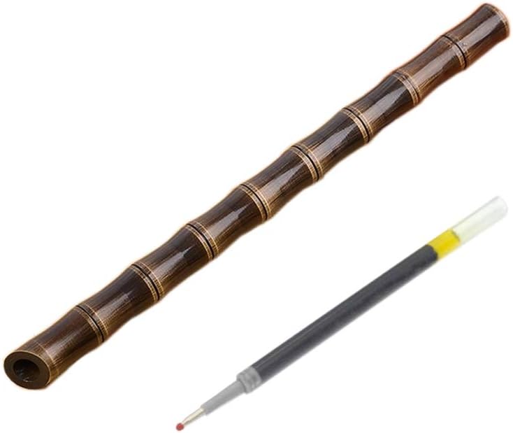 Bamboo Joint Solid Brass Pen, Bronze-coloured Sign Signature Pen Ballpoint Pen(01905A)