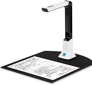 Document Camera Stand for Teachers Laptop, USB Portable High-Definition Scanner Office Classrooms with Real-time Projection Video Recording Versatility A4 Format, OCR Multi-Language Recognition,etc