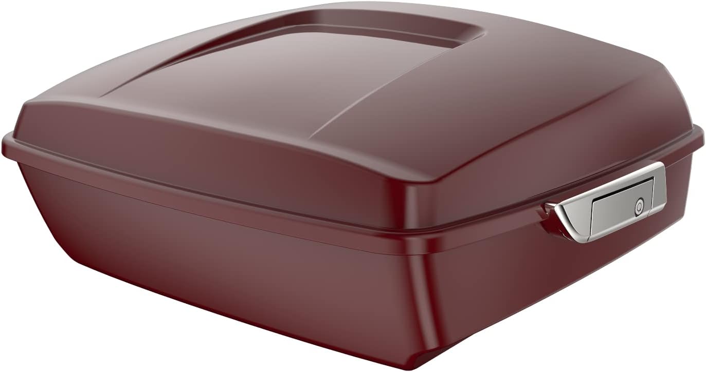 Tour Pack for Harley, Chopped Touring Pack Trunk for Harley Touring CVO Road King Road Glide Street Glide Electra Glide 2014-2026 Billiard Red