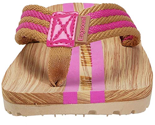 Eagsouni Men'S Women'S Flip Flops Casual Comfort Thong Sandals Non-Slip Slippers For Beach Pink thumb #4