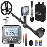 PRO-Z60 Metal Detector for Adults with Pin Pointer,16' Detection Depth Professional Metal Detector Kit High Frequency 19.23kHz Gold Detector with Ground Balance,Double-D Waterproof Coil for Beach