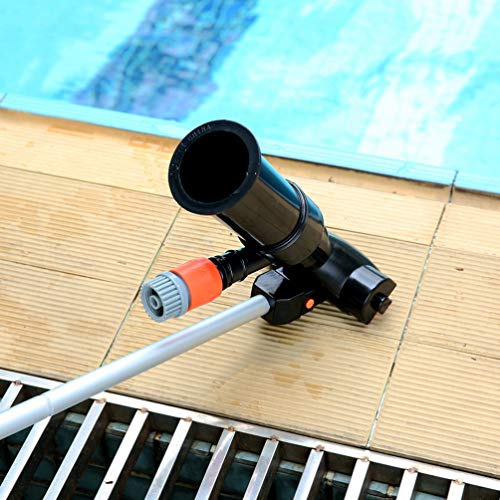 Yardwe 1 conjunto de limpador de piscina portátil, aspirador de pó de piscina, reutilizável, ferrame