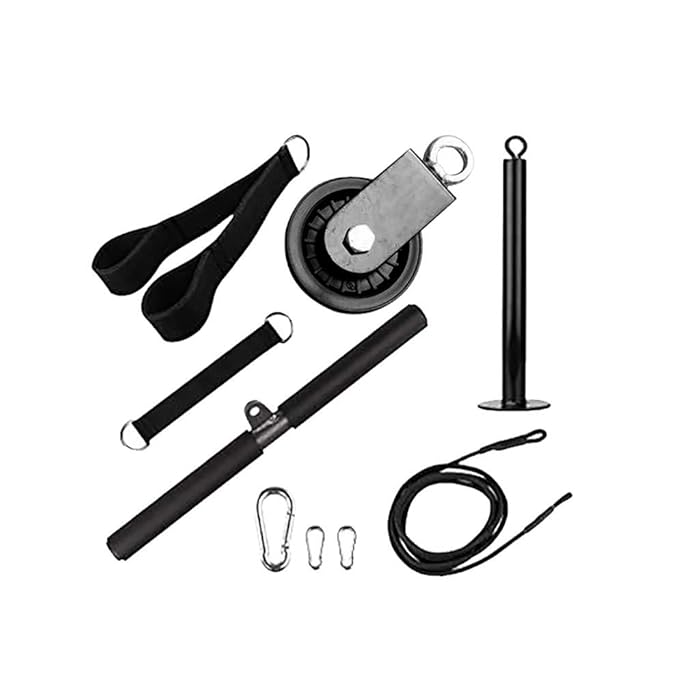Buy Fmystery 9Pcs Fitness LAT and Lift Pulley System, Cable Machine