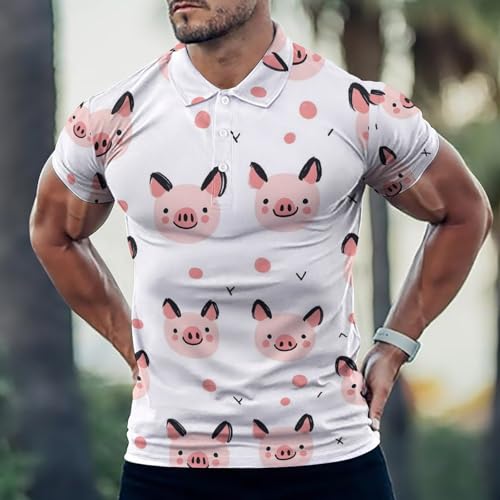 Polo de golf pour homme manches courtes coupe sèche imprimé - 2
