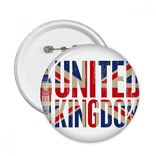 Pins Union Jack Big Ben 5pcs, l'idée cadeau pour fan de Londres