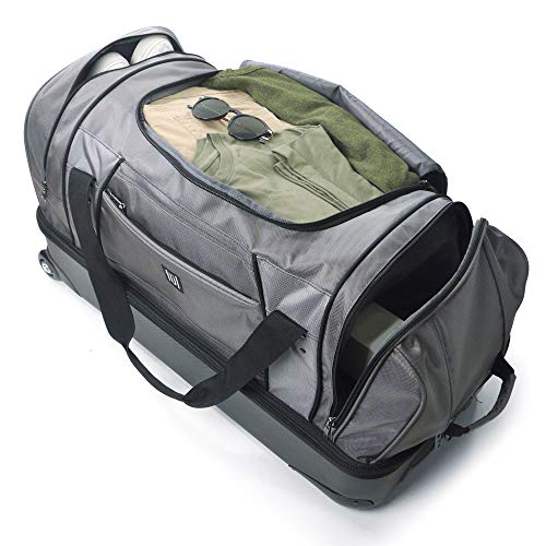 FUL Rolling Duffel Travel Luggage Bag with Wheels, 30 Inches, Black