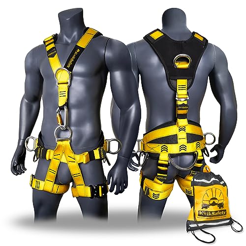 KwikSafety Canopy King Full Body Climbing Harness (1 Pack)