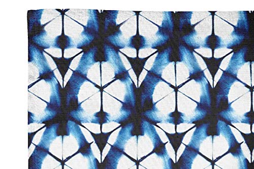 Serviette décorative en tissu Flex Coton bleu imprimé haut de gamme - 4