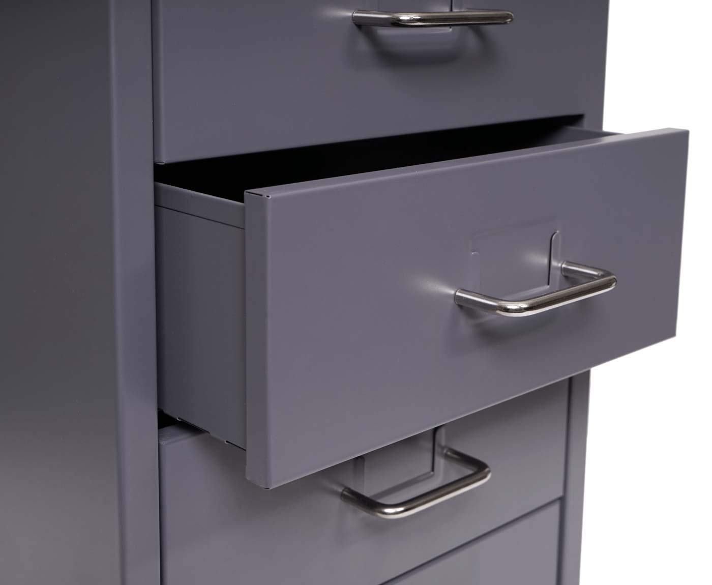 Mendler Cassettiera classificatore ufficio mobile Boston T851 con ruote 4 cassetti 48x28x41cm - antracite