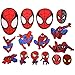 Toppe Termoadesive 15 pezzi Spiderman Toppe per Vestiti Distintivo di Cucito Ricamato Cucito a Mano colorato per Maglietta Jeans Abbigliamento Borse