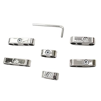 Ecomspace Chrome Car Spark Plug Wire Cable Divider 7mm 8mm Universal For Chevy Ford