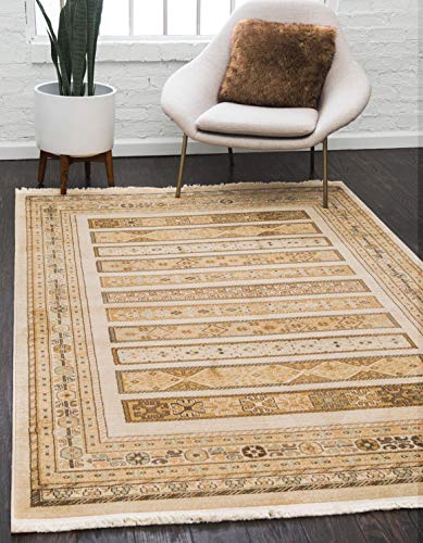 Unique Loom Fars Collection Area Rug - Pasadena (8' x 11' Rectangle, Ivory/ Cream)