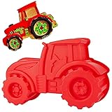 Tamaño del Molde Silicona Tarta - El tamaño del molde tractor tarta es de 25,5 * 16,5 * 6,8 cm/ 10 * 6,5 * 2,7 pulgadas.