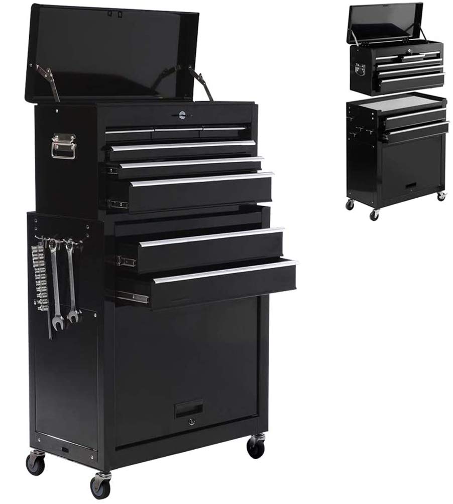 Buy High Capacity Tool Chest Tool Box, Rolling Tool Chest with 8
