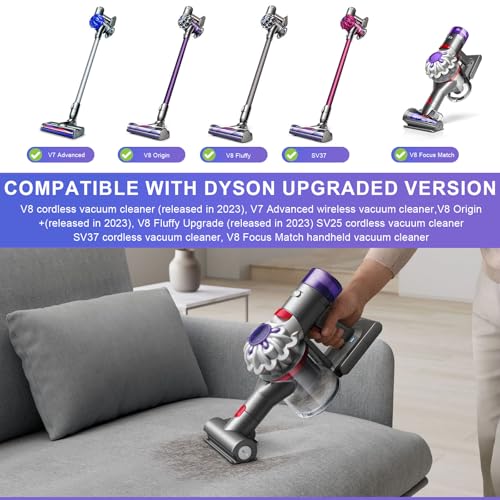 Miniatura 5 de Gykutix Filtro Para Dyson V8, Filtro Aspiradora Para Dyson V8, Absolute Animal Motorhead, Filtro De Repuesto, 2 Prefiltros 2 Postfiltros Hepa 1 Cepillo De Limpieza, 965661-05 967478-05