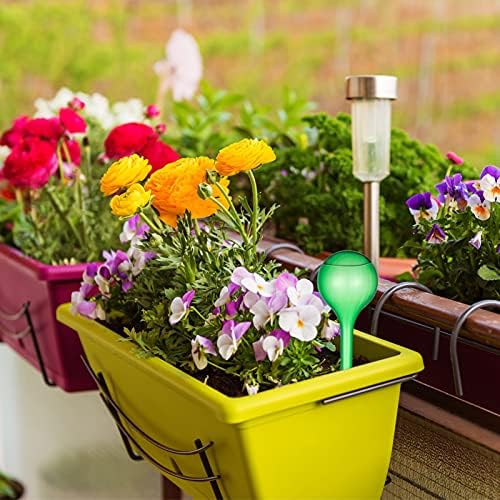 Xinzistar Plant Watering Globes,8 Packs Watering Globe Automatic Plant Watering System for Indoor&Outdoor and Vacation(Green + White)